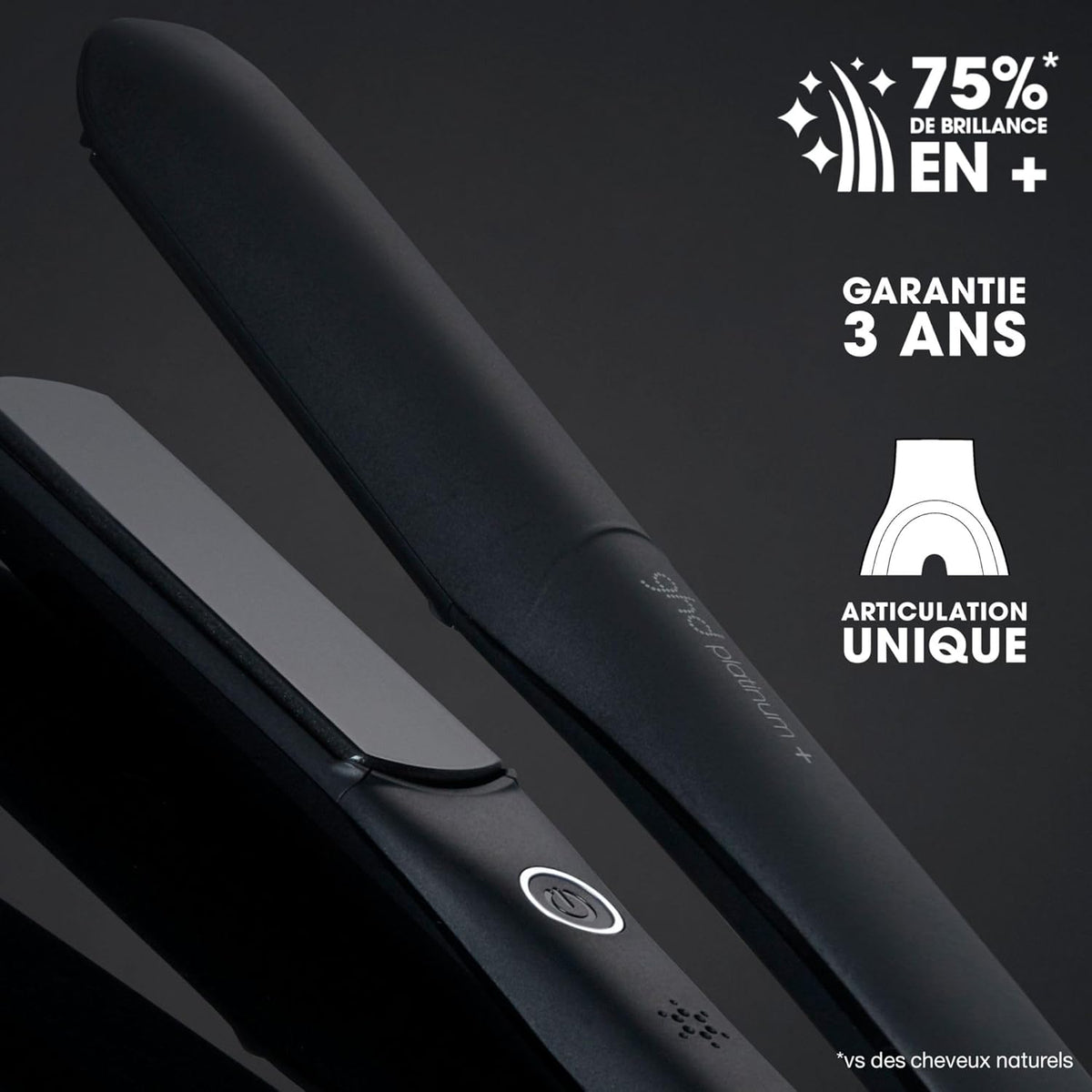 Lisseur ghd Platinum+ Noir – L’intelligence au service de vos cheveux