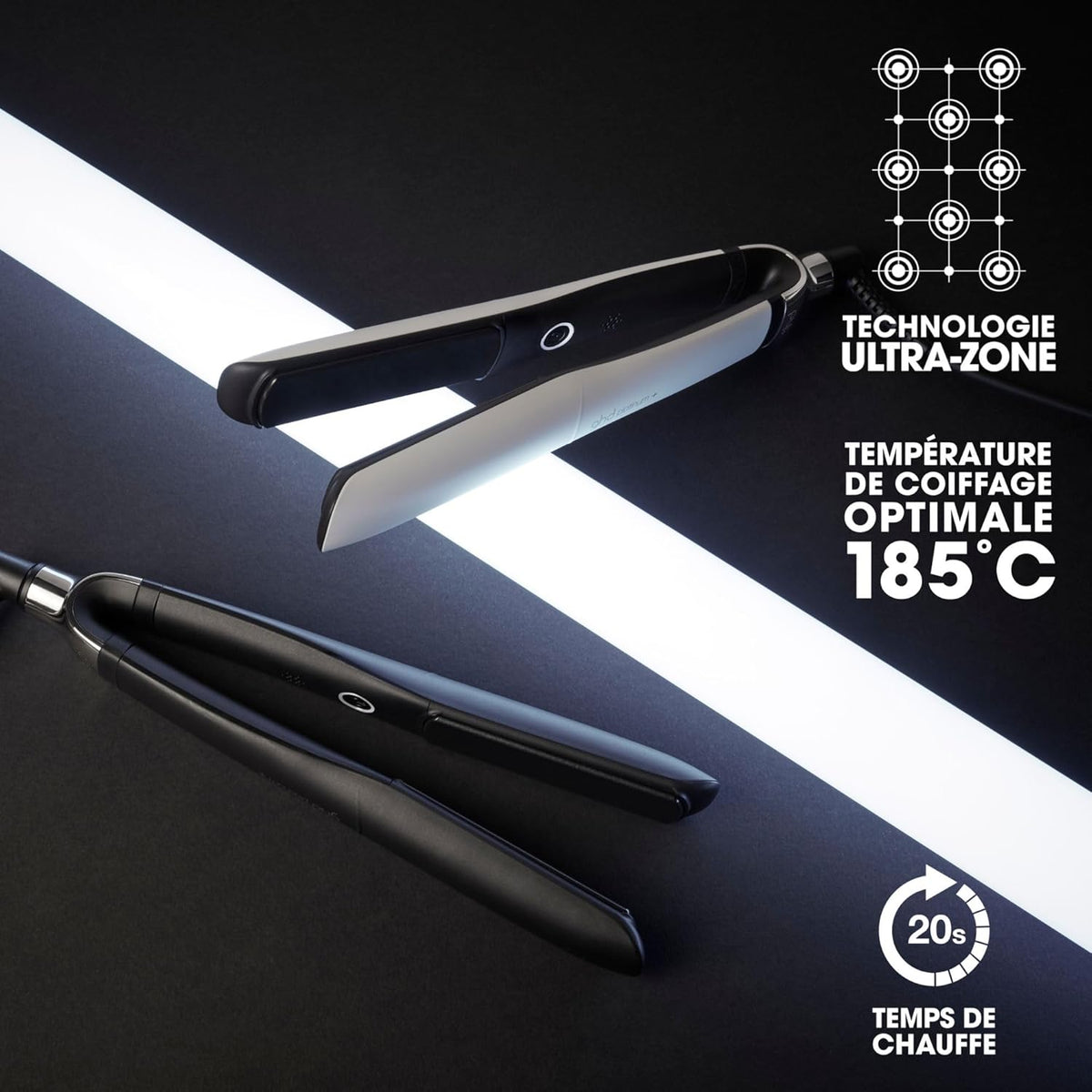 Lisseur ghd Platinum+ Noir – L’intelligence au service de vos cheveux