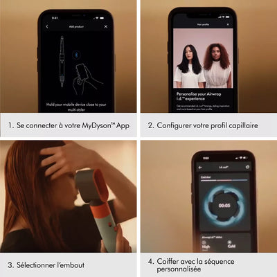 Fer multistyle DYSON Airwrap i.d. Cheveux Raides à Ondulés – Céramique / Topaze