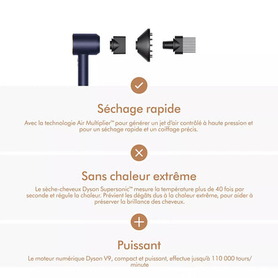 Dyson Supersonic™ Cheveux Bouclés à Frisés – Bleu de Prusse Cuivré