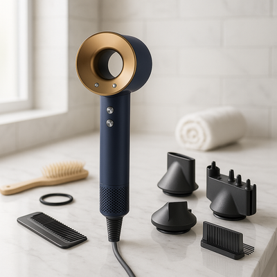 Dyson Supersonic™ Cheveux Bouclés à Frisés – Bleu de Prusse Cuivré